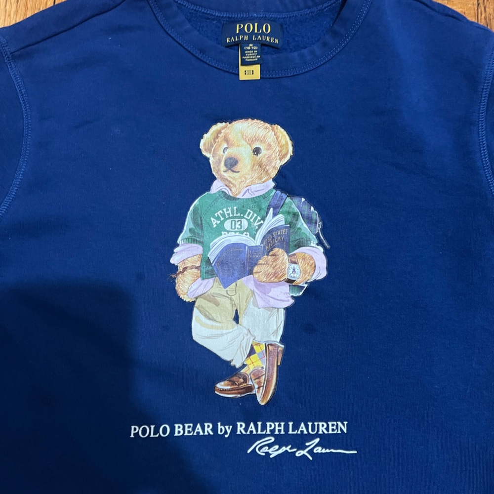 Polo by Ralph Lauren Navy Bear Graphic Sweatshirt